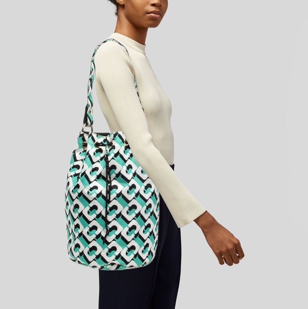 Diane von Furstenberg Stassi Reversible Printed Bucket Bag